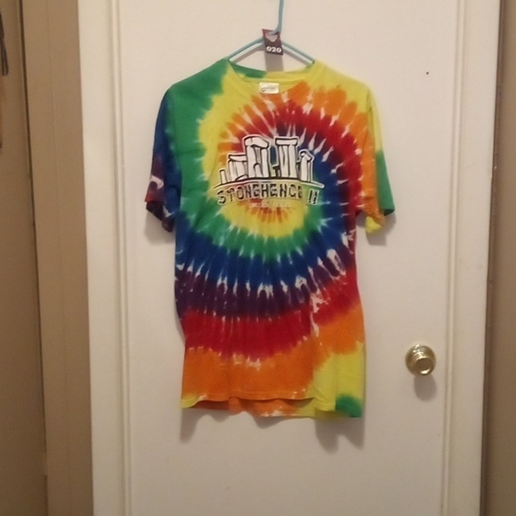 Port and Company Tops - NWOT - Tie dye "Stone Henge II Ingram, Tx" T-Shirt - Size Medium